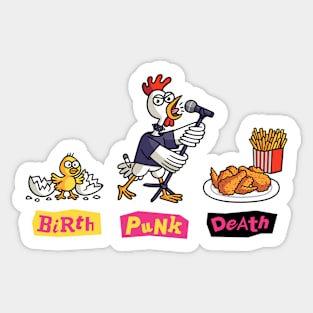 Birth, Punk, Death Sticker